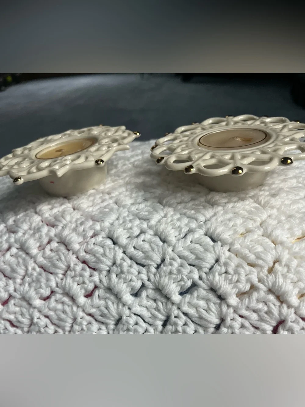 Lenox - Snow Lights- Shimmer and Sparkle- Decorative Tealight Holders